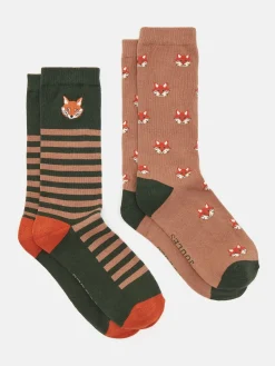 Men's Kingsbury Green 2 Pack Socks (size 7-12)