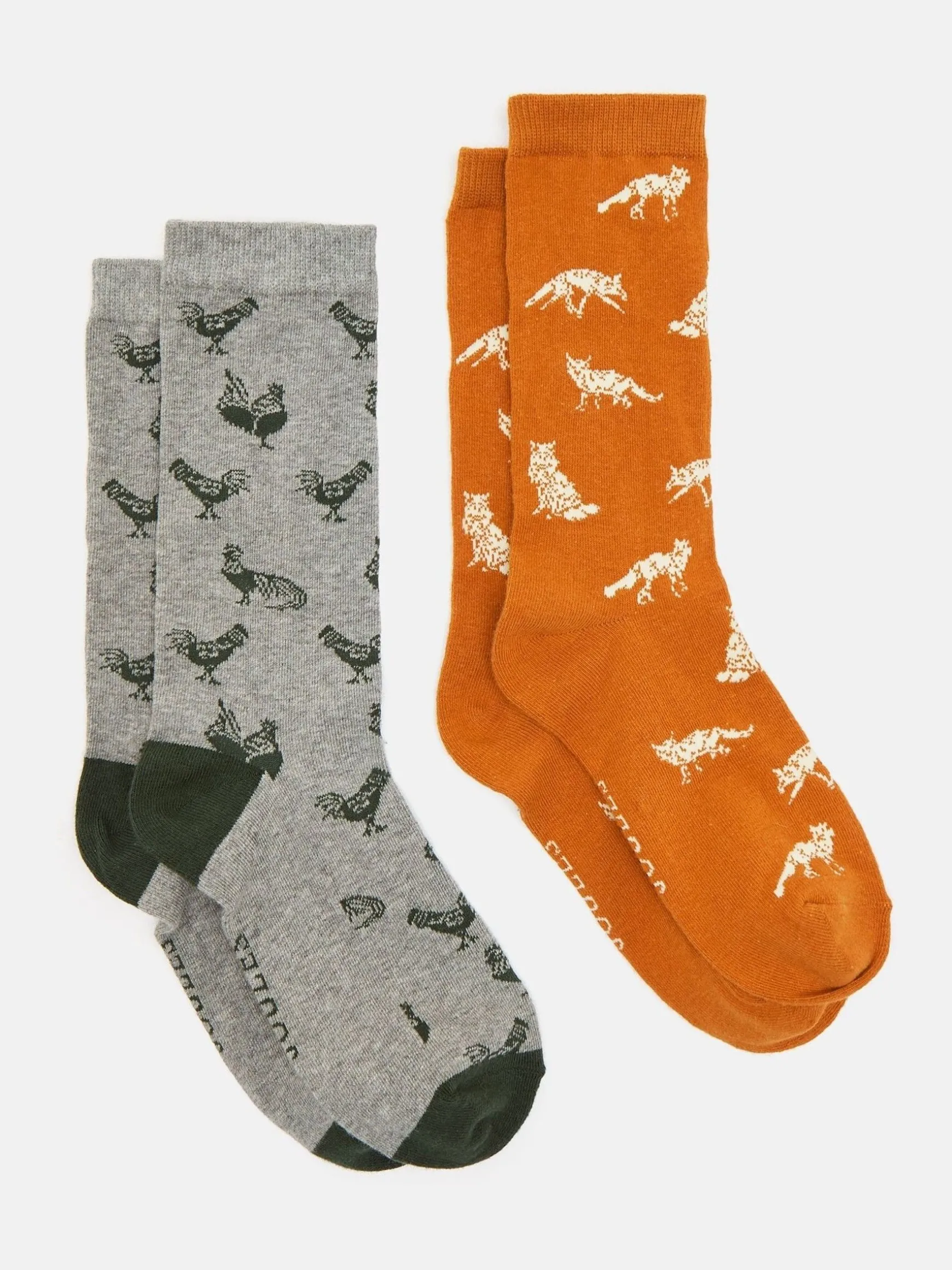 Men's Kingsbury Grey Hen 2 Pack Socks (size 7-12)