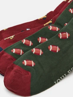 Men's Kingsbury Red/Green 2 Pack Socks (size 7-12)