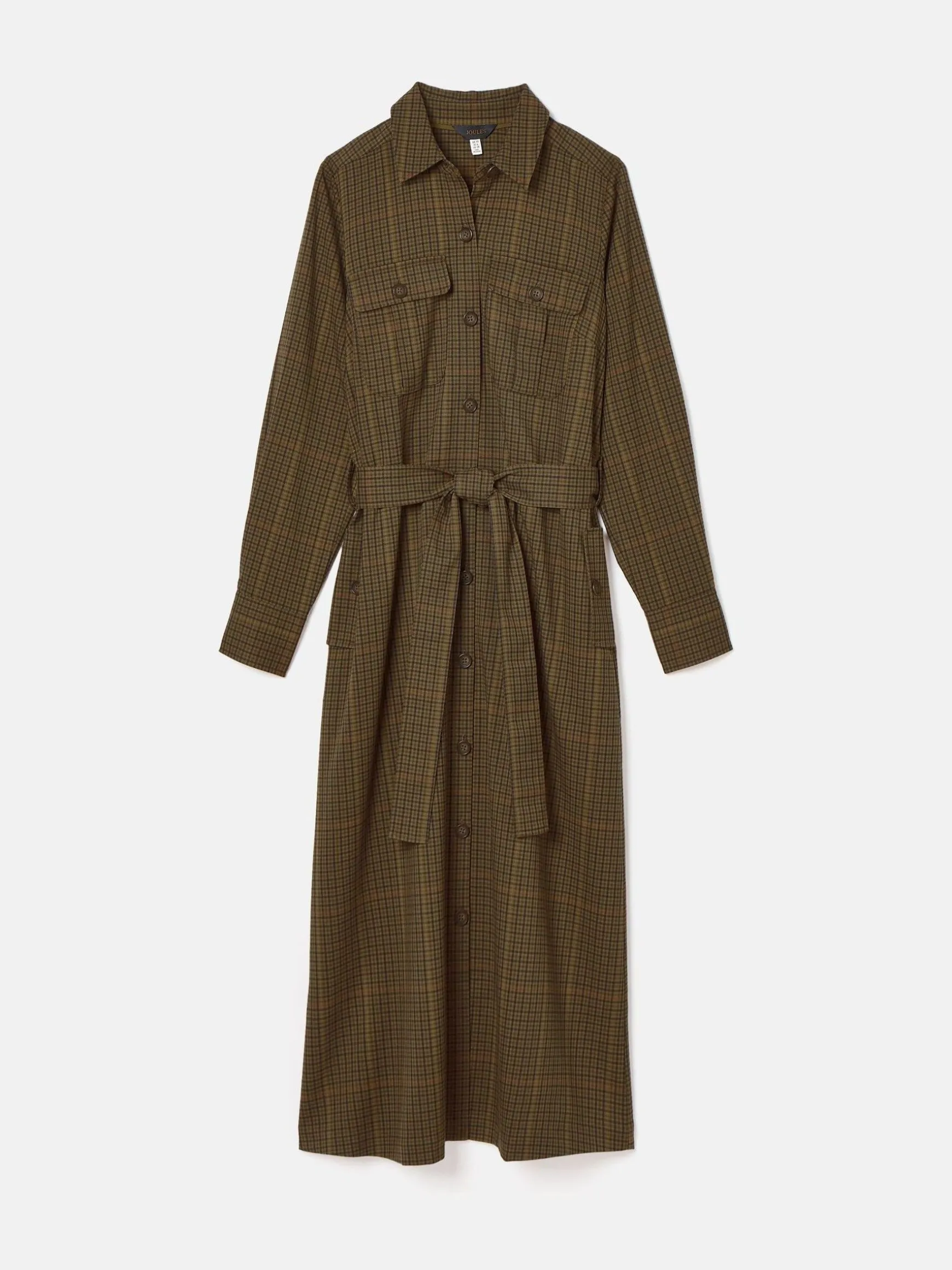 Meredith Check Midi Shirt Dress