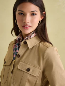 Meredith Tan Brown Midi Shirt Dress