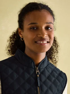 Minx Navy Blue Showerproof Diamond Quilted Gilet