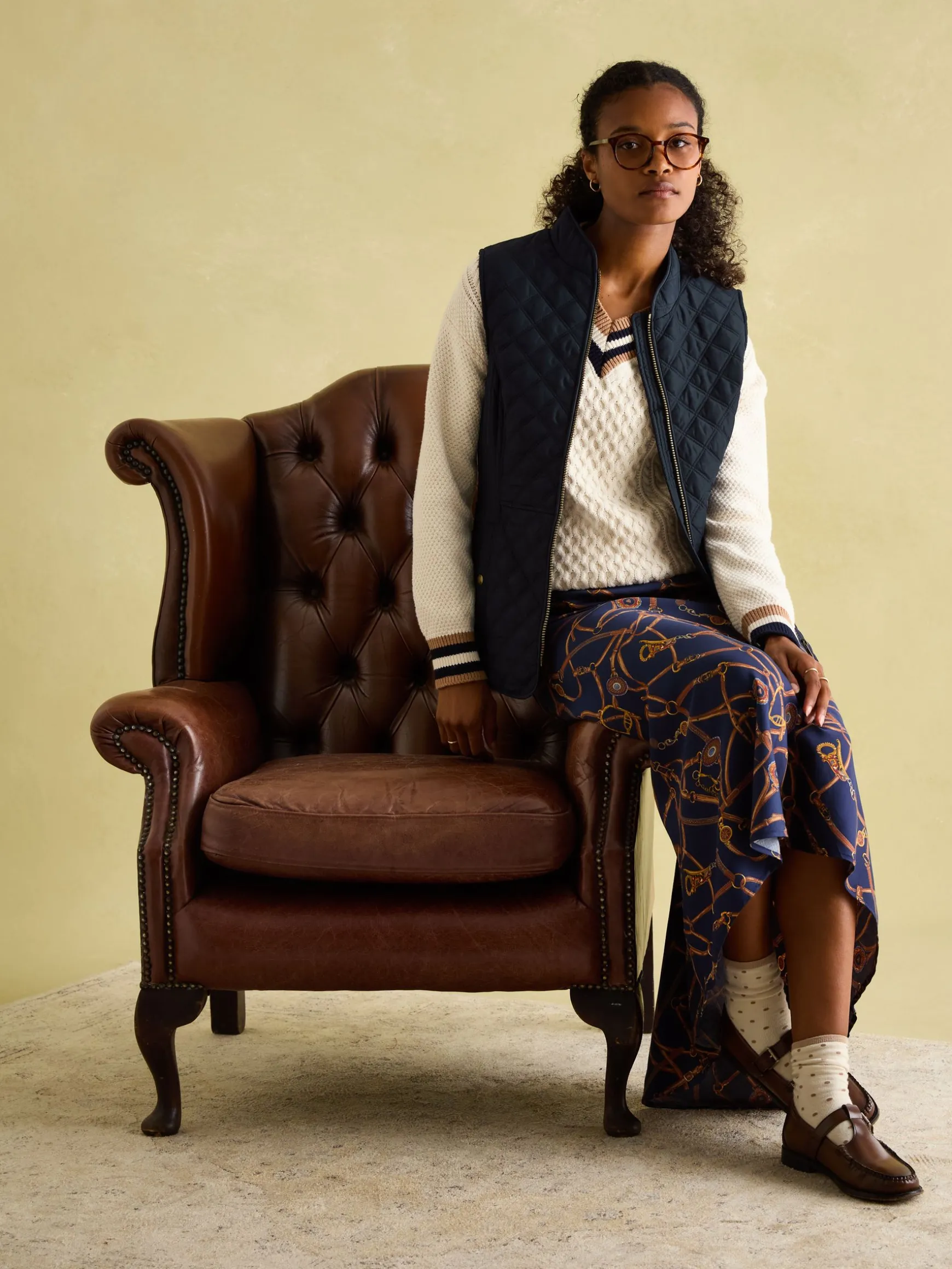 Minx Navy Blue Showerproof Diamond Quilted Gilet