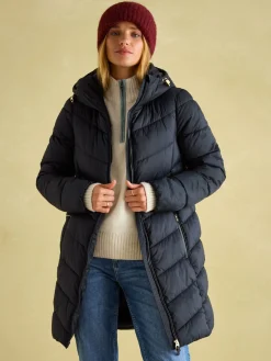 Moorsdale Navy Mid Length Showerproof Padded Coat