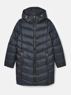 Moorsdale Navy Mid Length Showerproof Padded Coat