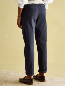 Navy Blue Slim Fit Chino Trousers