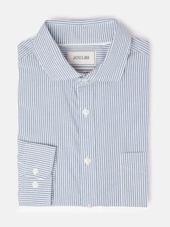 Navy Stripe Cotton Shirt