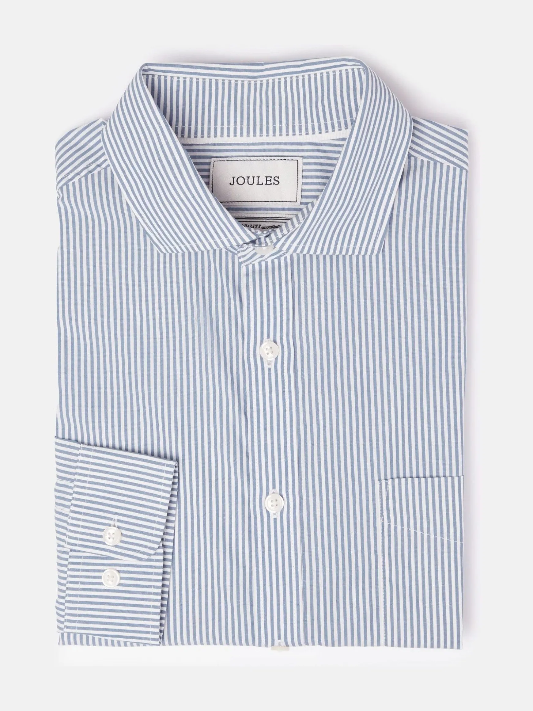 Navy Stripe Cotton Shirt