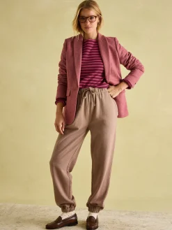 New Harbour Pink/Plum Boat Neck Breton Top