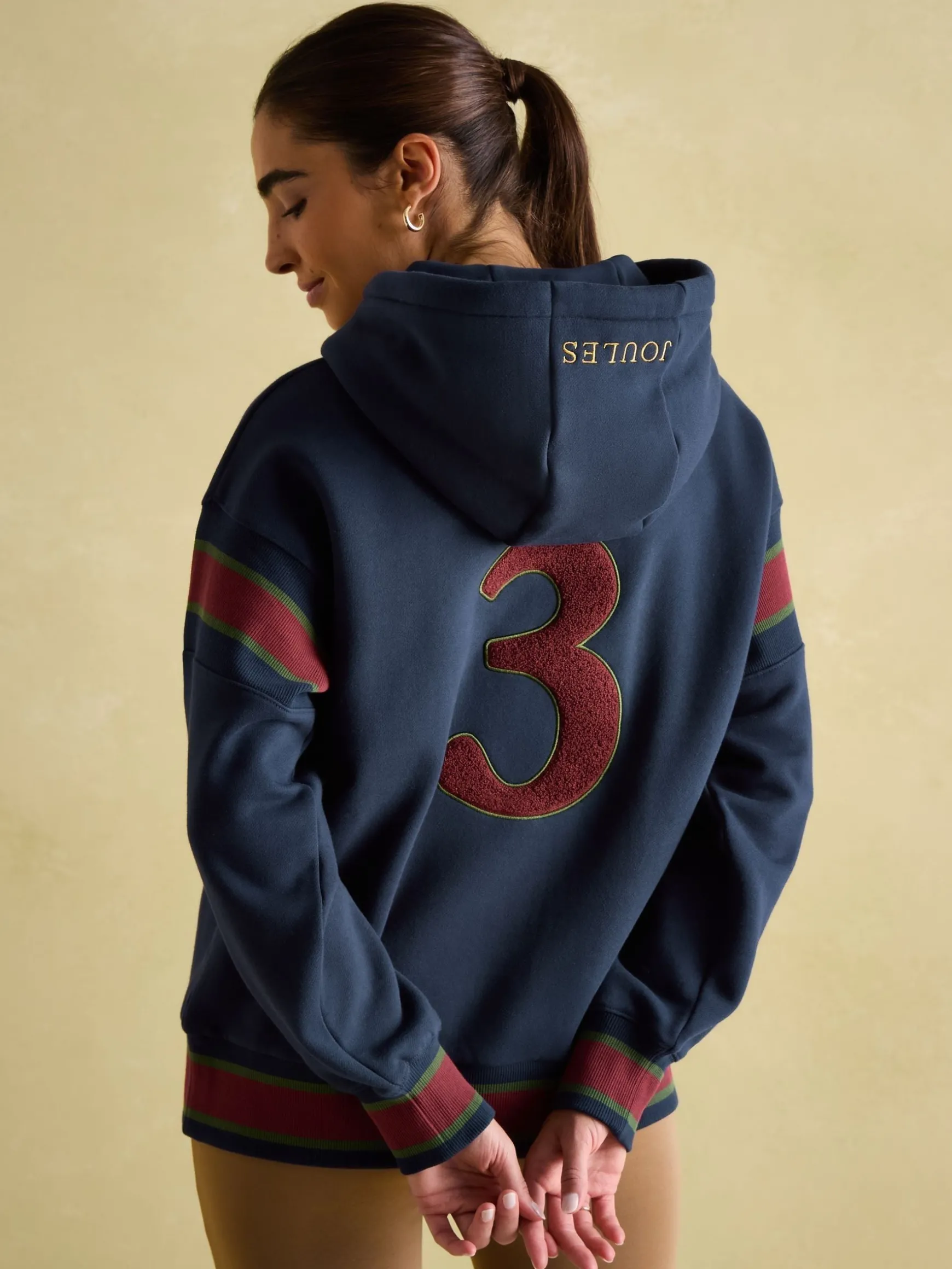 Newham Navy blue Embellished Hoodie