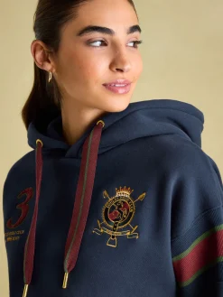 Newham Navy blue Embellished Hoodie