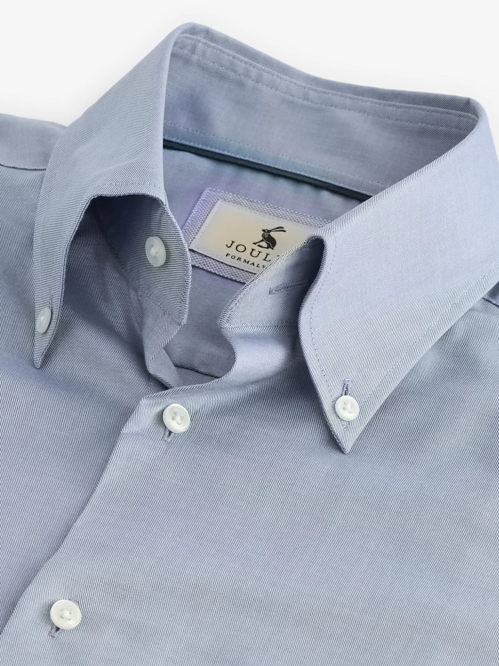 Next Blue Regular Fit Twill Single Cuff Shirt