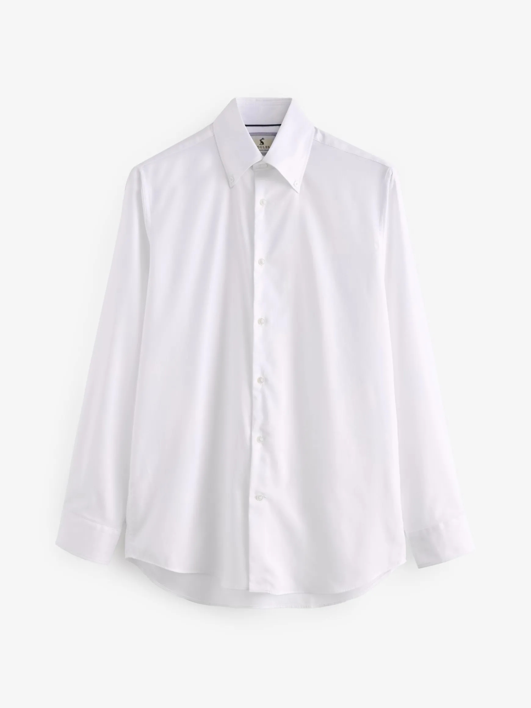 Next White Regular Fit Twill Single Cuff Shirt