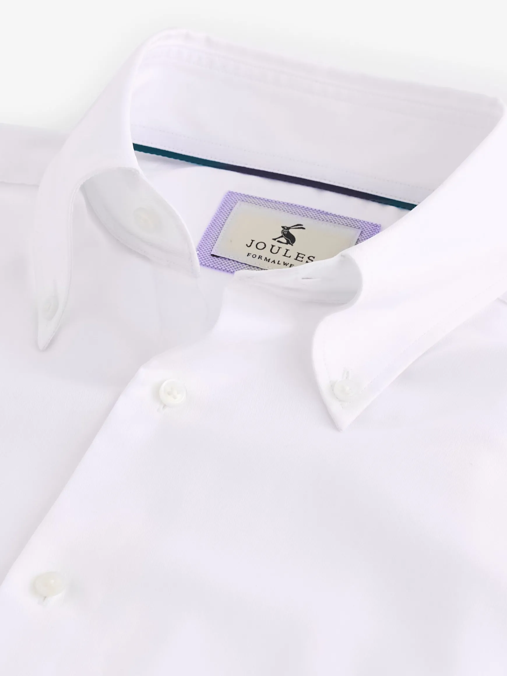 Next White Regular Fit Twill Single Cuff Shirt