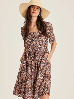 Norah Multi Square Neck Dress