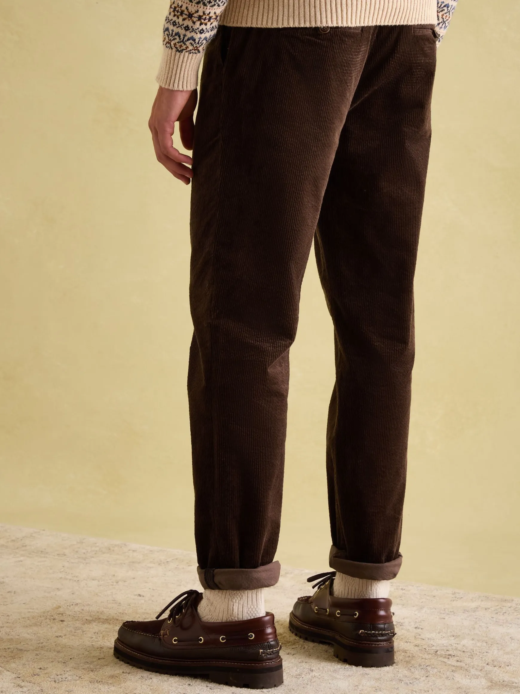 Oaksey Brown Jumbo Cord Trousers