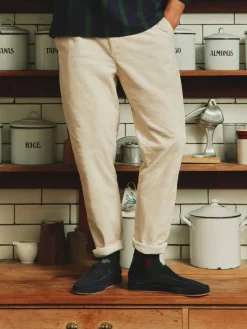 Oaksey Cream Jumbo Cord Trousers