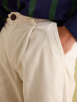 Oaksey Cream Jumbo Cord Trousers