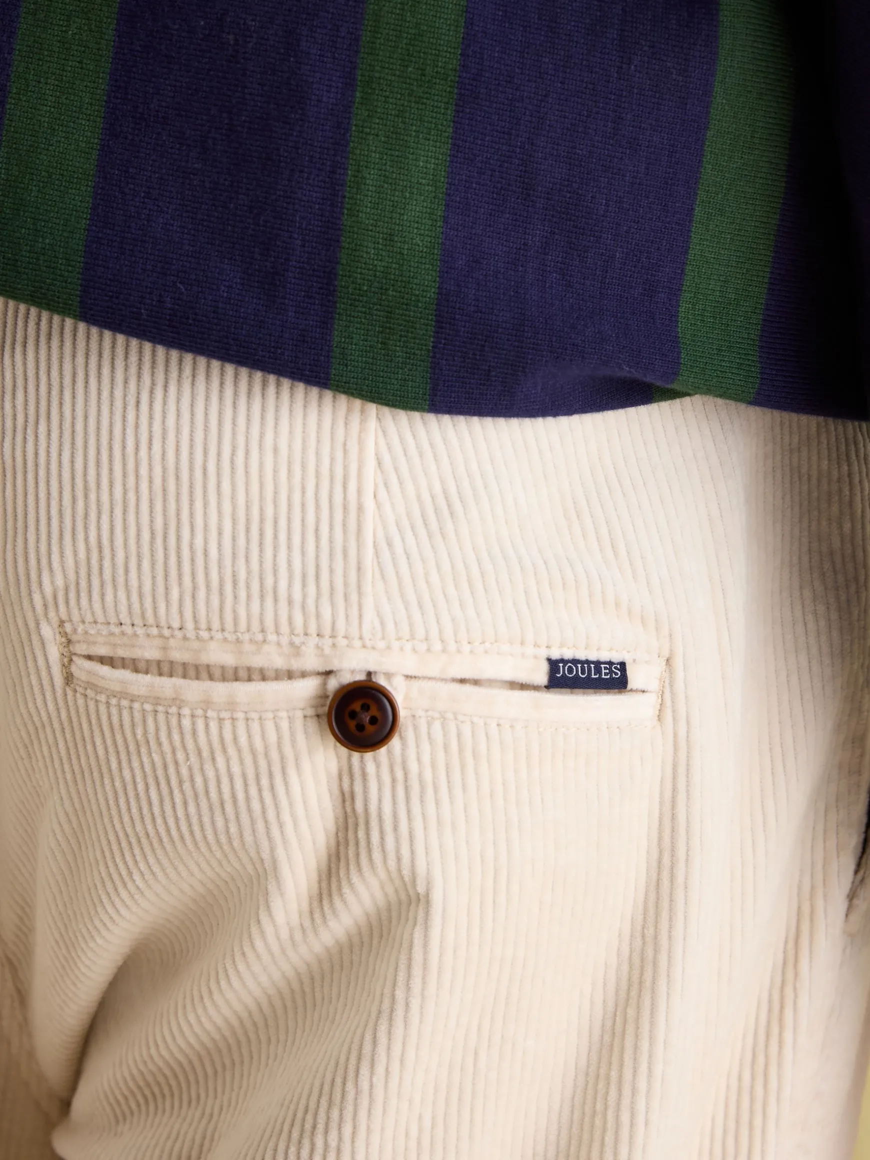 Oaksey Cream Jumbo Cord Trousers