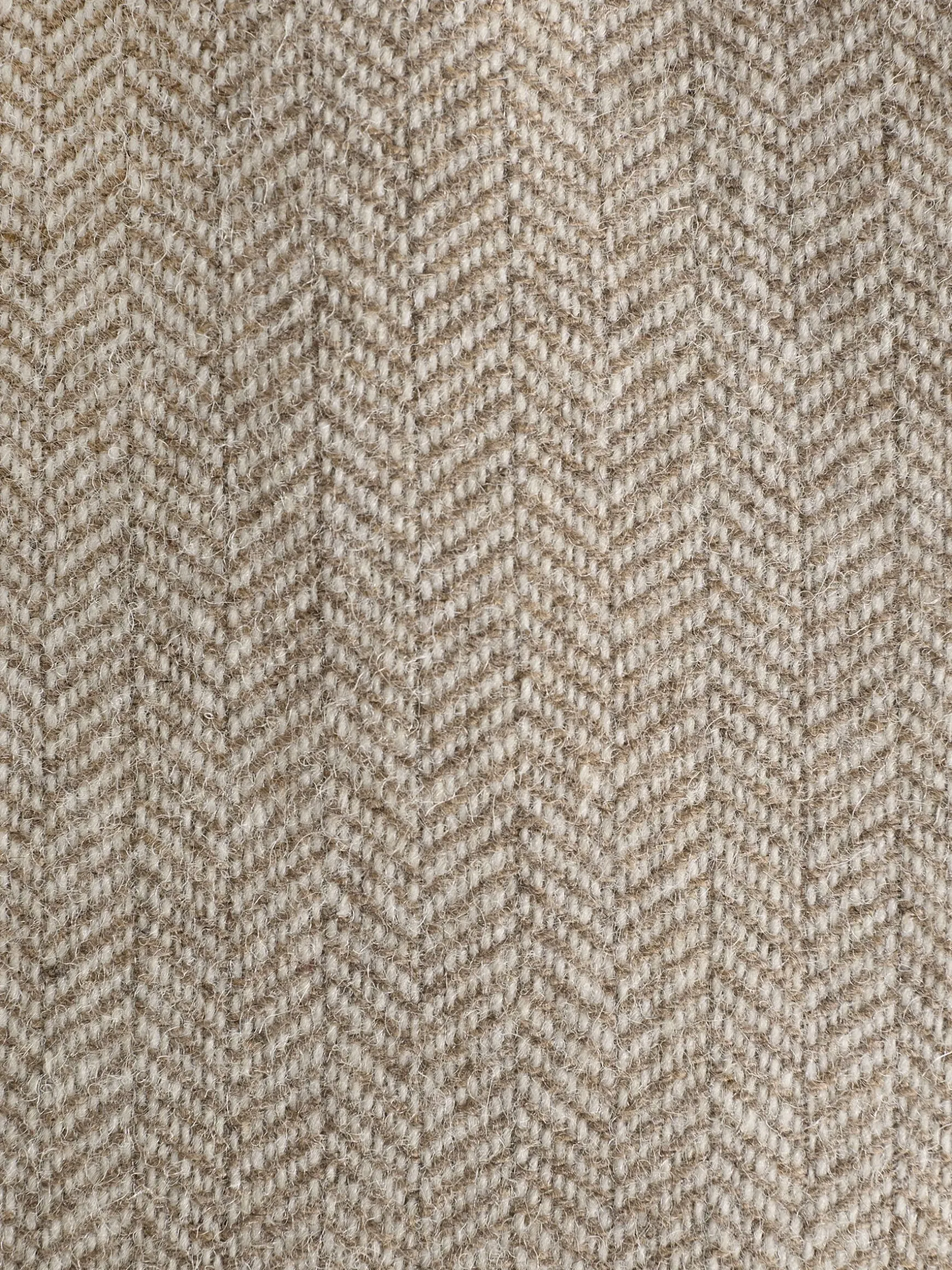 Oatmeal Herringbone Texture Slim Fit Blazer