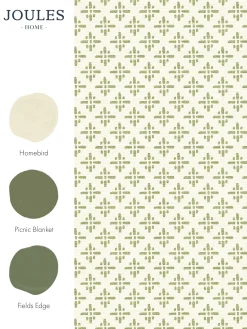 Olive Green Beckett Star 10M Wallpaper