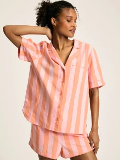 Olivia Pink Striped Pyjama Set