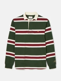 Onside Green & Red Striped Rugby Shirt