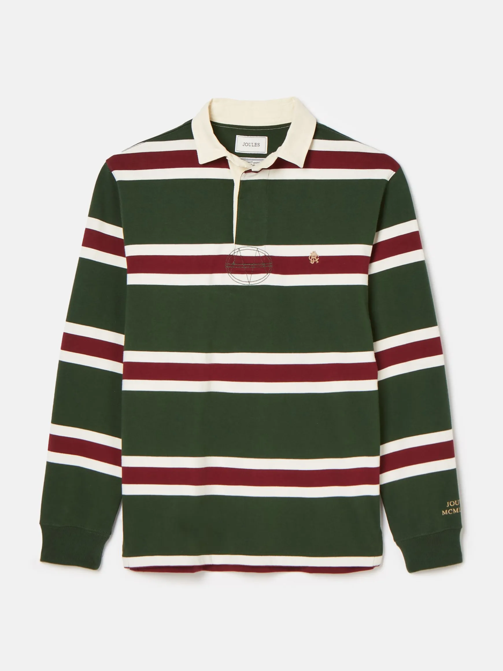 Onside Green & Red Striped Rugby Shirt