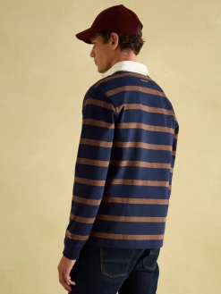 Onside Navy & Brown Striped Rugby Shirt