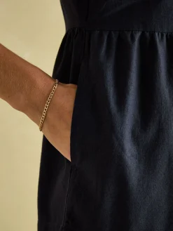 Ophelia Navy Sleeveless Tiered Dress