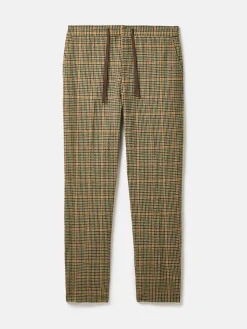 Oundle Brown Herringbone Slim Fit Trousers