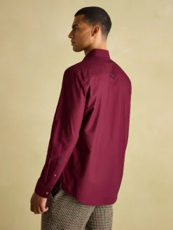 Oxford Burgundy Long Sleeve Classic Fit Shirt