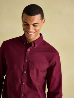 Oxford Burgundy Long Sleeve Classic Fit Shirt