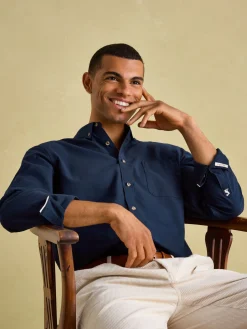 Oxford Navy Long Sleeve Classic Fit Shirt