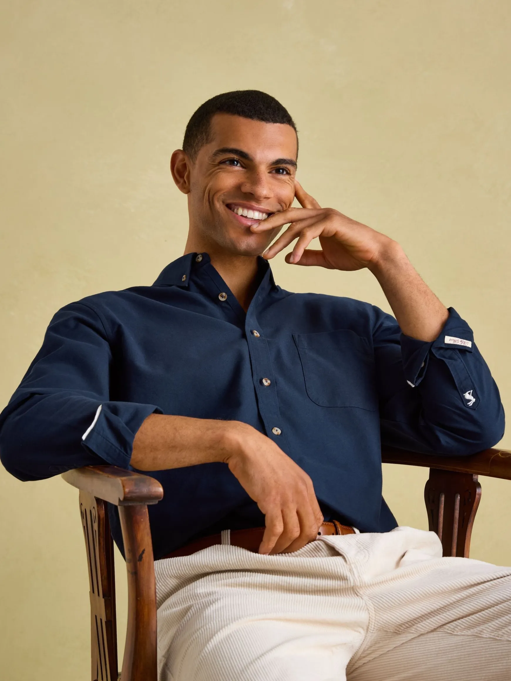 Oxford Navy Long Sleeve Classic Fit Shirt