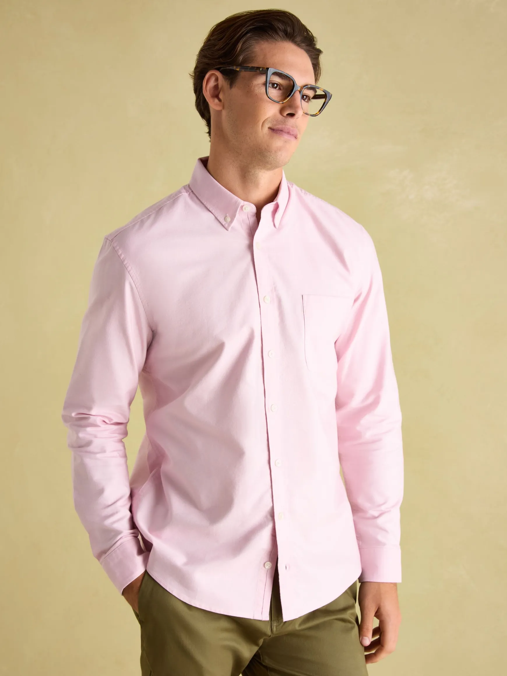 Oxford Pink Long Sleeve Classic Fit Shirt