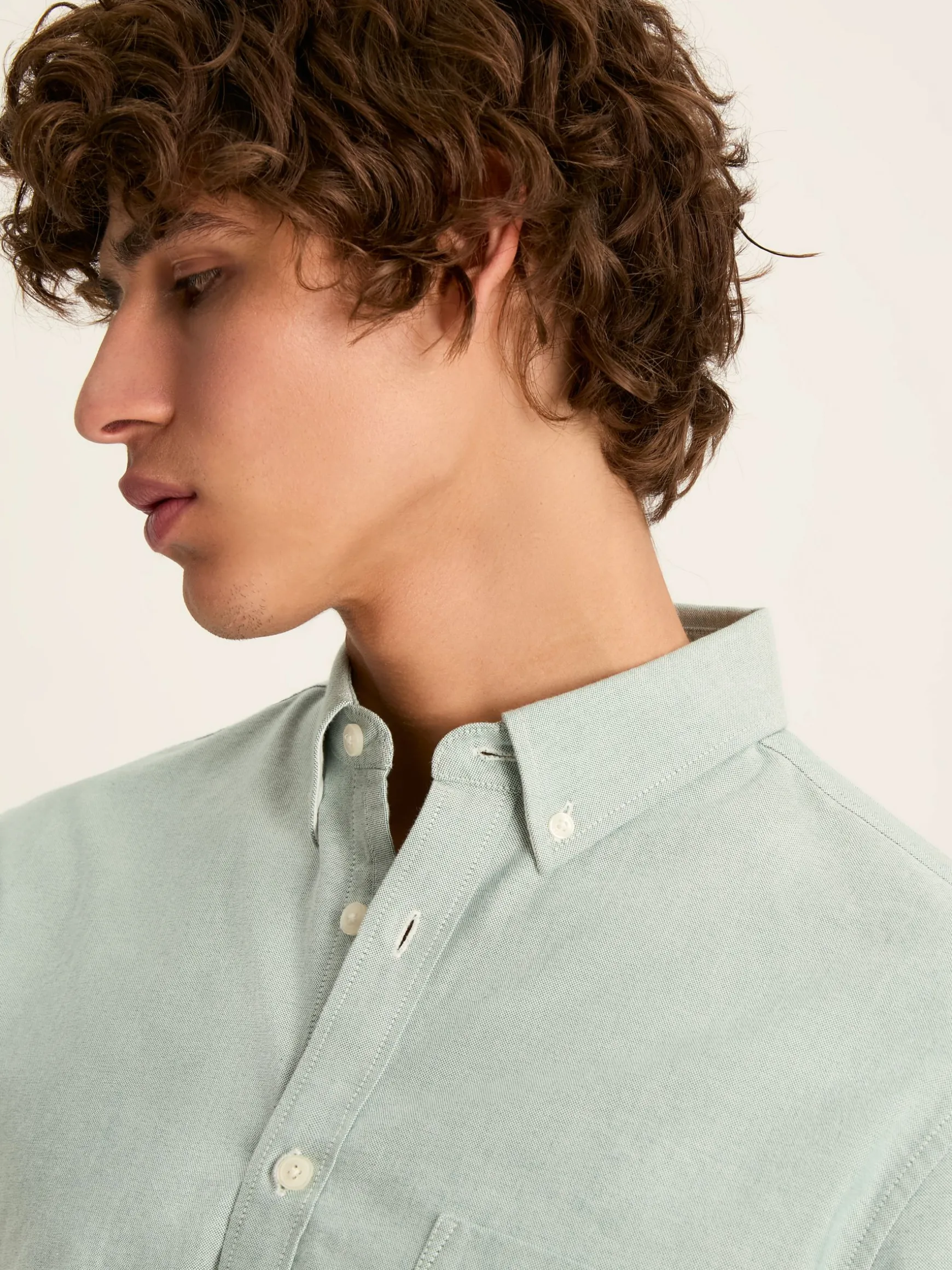 Oxford Sage Green Long Sleeve Classic Fit Shirt
