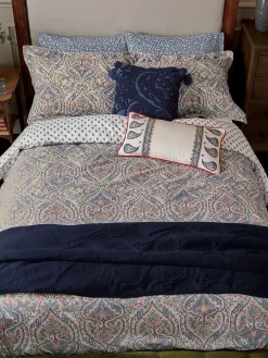 Paisley Blue 100% Cotton Bedding Set