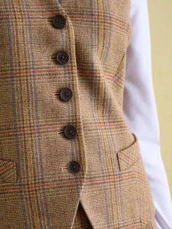 Penrose Check Tweed Waistcoat