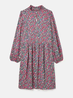 Petunia Floral Frill Neck Dress