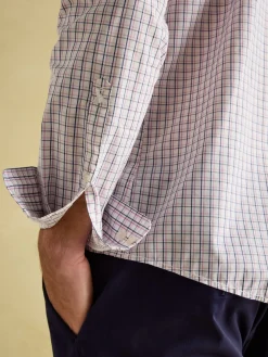 Pink Check Cotton Shirt