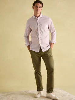 Pink Stripe Cotton Shirt