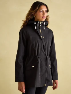 Portwell Black Waterproof Raincoat With Hood