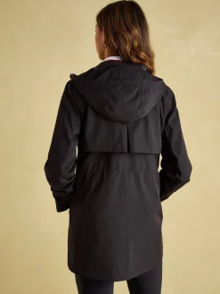 Portwell Black Waterproof Raincoat With Hood