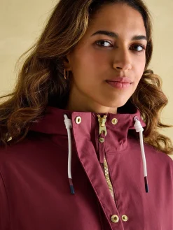 Portwell Burgundy Waterproof Raincoat With Hood