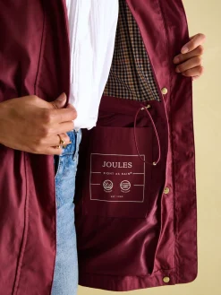 Portwell Burgundy Waterproof Raincoat With Hood