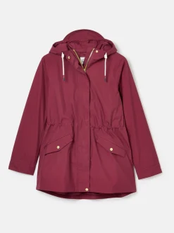 Portwell Burgundy Waterproof Raincoat With Hood