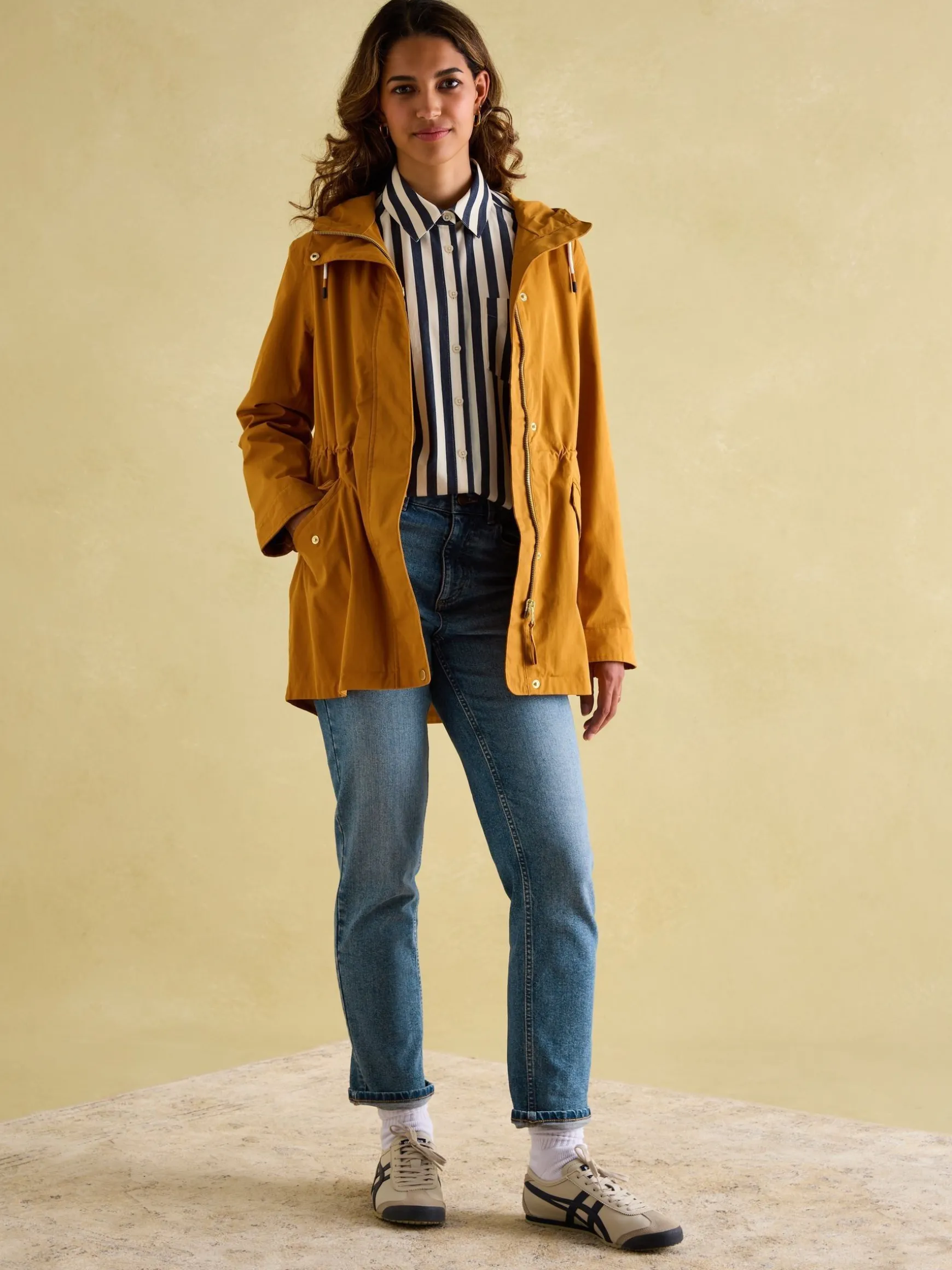 Portwell Dark Yellow Waterproof Raincoat With Hood