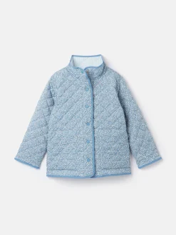 Primrose Blue Quilted Reversible Jacket