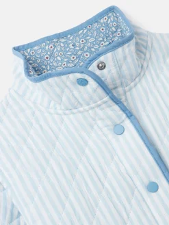 Primrose Blue Quilted Reversible Jacket